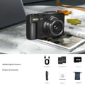 4K Digital Camera for Photography with 64MP, 3 Inch 180° Flip Screen