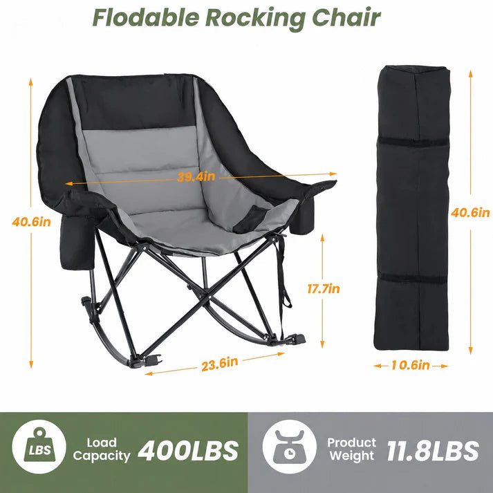 Portable Rocking Camp Chair