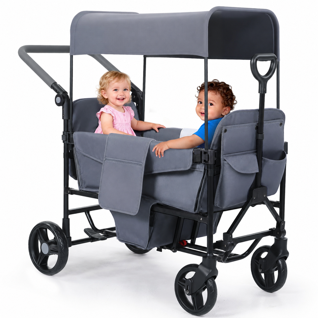 Stroller Wagon for Kids – 2-Seater All-Terrain Baby Wagon