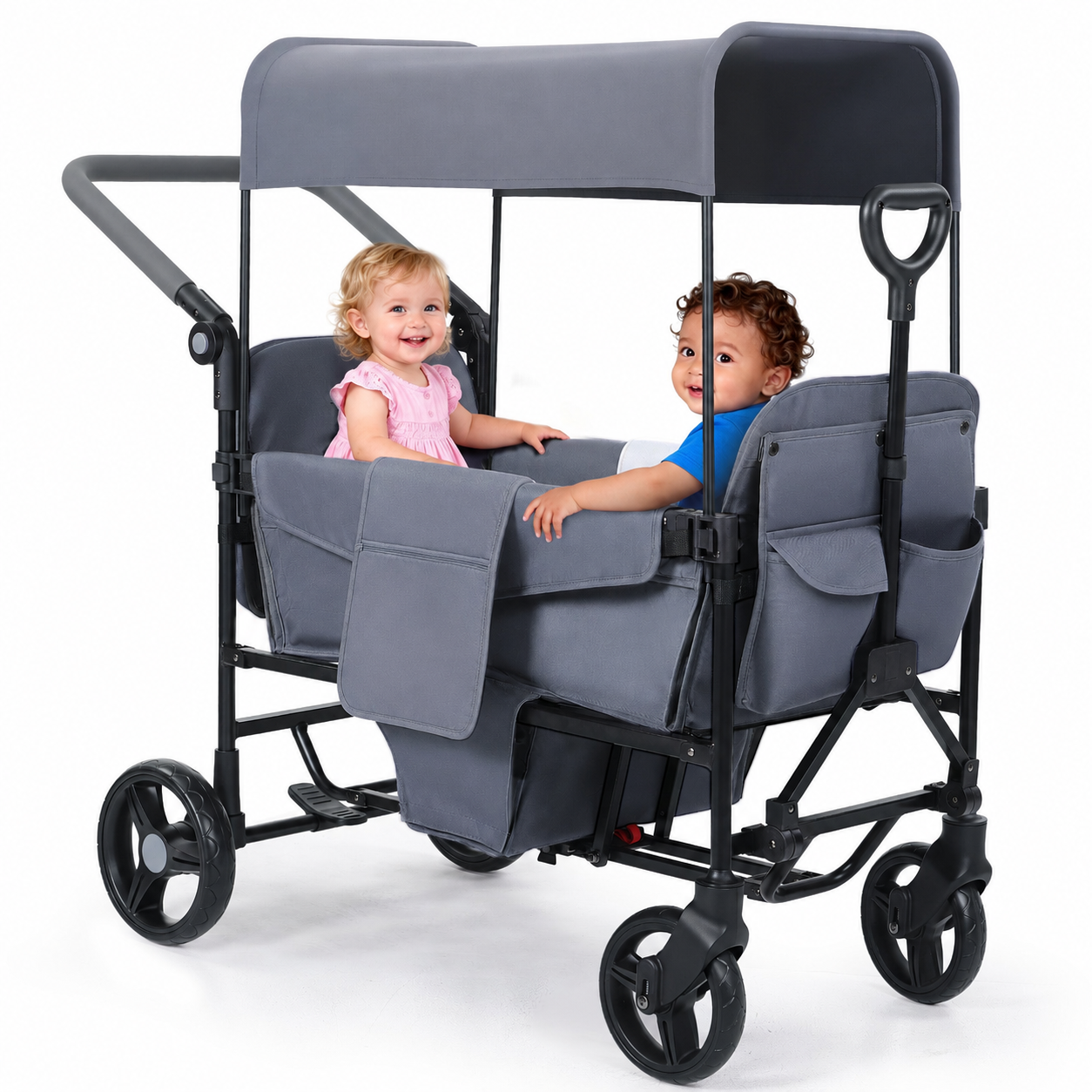 Stroller Wagon for Kids – 2-Seater All-Terrain Baby Wagon