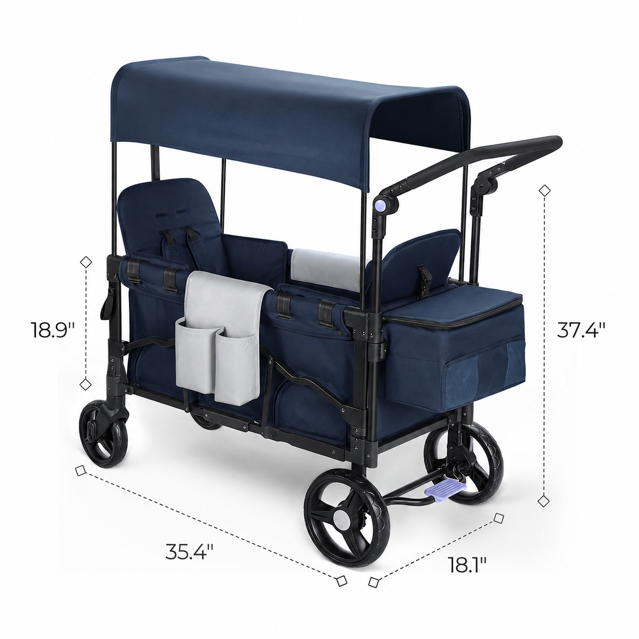 Stroller Wagon for Kids – 2-Seater All-Terrain Baby Wagon
